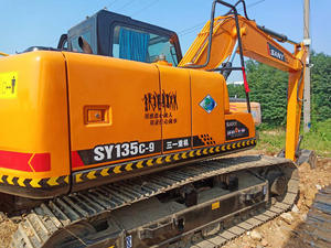 Excavatrice d'occasion originale SY135C-9 Sany SY135C 13 tonnes sur chenilles pelleteuse d'occasion machines de construction vente bon marché - Product Image 3