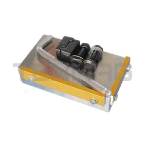 Mandril de braçadeira magnética permanente para retificadora vertical CNC, tamanho personalizado, 400*400, 300*300, 200*200, poste fino