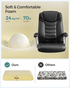 <span class=keywords><strong>Chaise</strong></span> de bureau ergonomique pivotante <span class=keywords><strong>SONGMICS</strong></span> avec dossier haut, grand siège et fonction d'inclinaison, en PU noir épais, <span class=keywords><strong>chaise</strong></span> de direction - Product Image 5