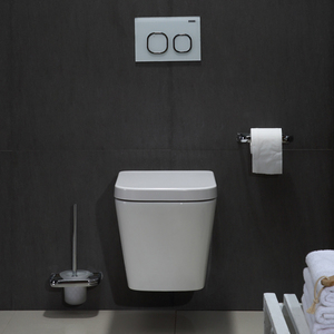 Ensemble complet de toilettes de luxe en deux pièces à suspension murale en céramique blanche moderne OEM BF2470 en vente-Articles sanitaires de salle de bain chinois - Product Image 3