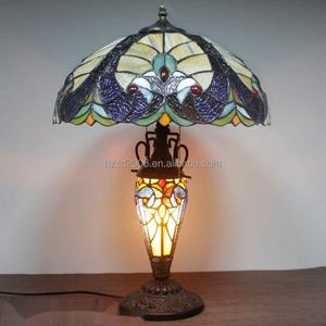 Lampe de table Tiffany Antique en verre teinté artistique de 16 pouces, économie d'énergie, installation facile, lustre suspendu pour salle à manger, style européen - Product Image 3