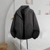 Veste d'hiver pour homme personnalisée, légère et confortable, en duvet, col montant, imperméable, style streetwear, coupe ample, grande taille