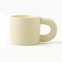 Tasse à café en céramique personnalisable en porcelaine fine, avec logo personnalisé, pour boissons, motif lait mignon