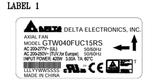 Unidad de Intercambio de Calor Externa Delta GTW040FUC15RS 230VAC 420W, Refrigerada por Líquido, Contenedor de Almacenamiento de Energía, Ventiladores Axiales EC - Product Image 2