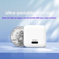 Cargador de teléfono móvil USB tipo C PD de 30W, adaptador de corriente CG01 de carga rápida para móvil, cargador de pared de carga rápida.