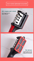 Aiguiseur de couteaux professionnel 4 en 1 en acier inoxydable double face - Outil d'affûtage rapide pour ciseaux et usage en cuisine