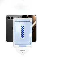 Verre trempé sérigraphié haute définition anti-espionnage, anti-reflet, anti-poussière, avec positionnement précis pour iPhone Duo