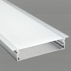รางอลูมิเนียมอัลลอยด์แบบฝังสำหรับไฟ LED รุ่น Ultra Wide 6000 ซีรีส์ ขนาด 75x18 มม. โปรไฟล์ต่ำ สำหรับไฟ LED แบบหลายเส้น - Product Image 2