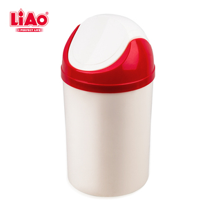 Bidone della spazzatura del <span class=keywords><strong>bagno</strong></span> della cucina del bidone della spazzatura dell'ufficio 10L di plastica di LiAo con il coperchio - Product Image 1