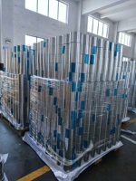 Ruban adhésif en aluminium argenté, imperméable, résistant à la chaleur et aux solvants, pour la construction et l'isolation des systèmes CVC