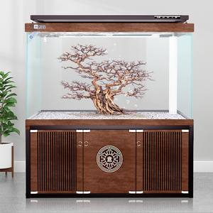 Vente en gros, Aquarium grand réservoir en verre avec armoire, <span class=keywords><strong>Aquariums</strong></span> personnalisés ultra blancs et accessoires pour poissons de race - Product Image 3