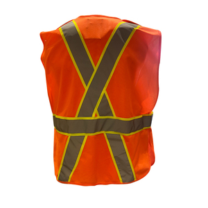 Gilet de sécurité à 5 points de fixation CITICITYHi Vis avec dos réfléchissant en forme de X et poches, conforme aux normes ANSI - Product Image 3