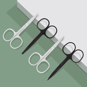 Stainless steel eyebrow <b>trimmers</b>, multi-functional beauty tools, round-tipped nose hair <b>trimmers</b>, pointed-tipped eyebrow - Product Image 1