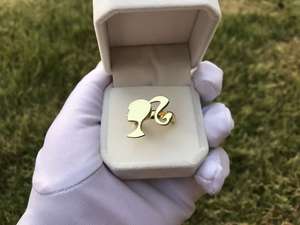 Su misura in acciaio inossidabile alla moda 18K placcato oro cartone animato anello carino gioielli per donne e ragazze ragazzi donne per regalo - Product Image 4