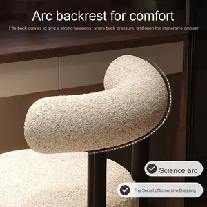 High-End Internet Celebrity <strong>Small</strong> Fat Chair for Master Bedroom Girls' Modern <strong>Dressing</strong> <strong>Table</strong> Dining Chair Manicure Makeup <strong>Stool</strong> - Product Image 3
