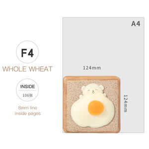 Joytop Custom Korean Cute Stationary Bread Soft Bear Decompression Mini <strong>Pocket</strong> Pu Leather Pop It <strong>Diary</strong> Notebook <strong>2023</strong> - Product Image 4