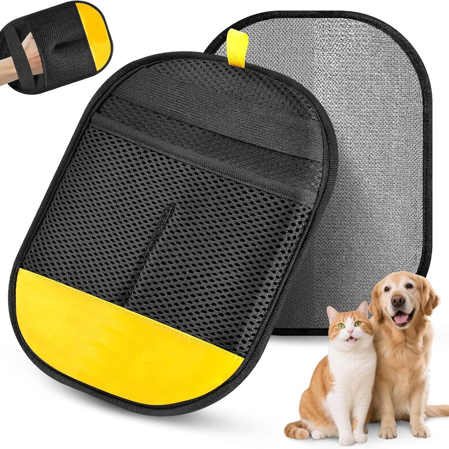 Étiquette jaune en cuir - Horizontale