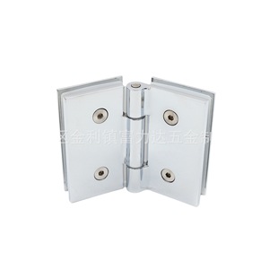 Clip en acier inoxydable pour verre, charnière de salle de bain double face mobile à 180 degrés, pour porte sans cadre et cloison pliante - Product Image 4