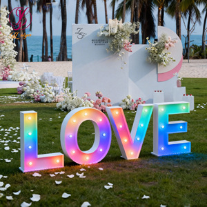 Lettres lumineuses personnalisées « Oh Baby » de 3 et 4 pieds, enseigne « LOVE » pour événements et mariages, grandes lettres lumineuses géantes en acier inoxydable - Product Image 3