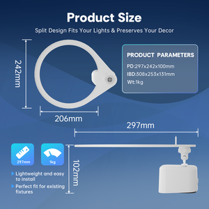 กล้องติดดาวน์ไลท์ YIMMET Powered-by-Light รองรับซิมการ์ด รองรับเมมโมรี่การ์ด 256GB ปรับแต่งได้ ระบบมองกลางคืนแบบ Dual-power มุมมองกว้าง - Product Image 5