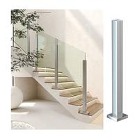 Rampe de balcon moderne en aluminium avec garde-corps supérieur pour villa, terrasse, escalier de piscine, escalier de jardin, revêtement de sol et autres espaces extérieurs