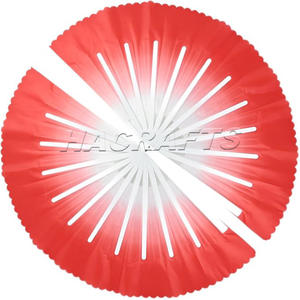 कारखाने की आपूर्ति चीनी शैली बांस नृत्य प्रशंसक डबल-पक्षीय ढाल डिजाइन मुद्रित पैटर्न संगीत और क्रिसमस सजावट के लिए पोर्टेबल - Product Image 2