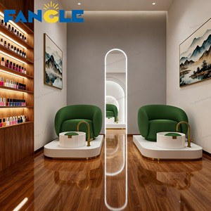Sedia Pedicure di lusso per il salone di bellezza <span class=keywords><strong>Spa</strong></span> massaggio <span class=keywords><strong>e</strong></span> pediluvio per il negozio di barbiere Manicure salone mobili - Product Image 4