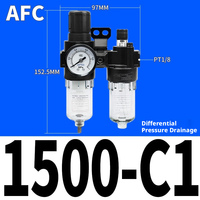 Unité FRL pneumatique AirTAC AR BR AFR BFR AFC BFC AC BC BL : Filtre, régulateur et lubrificateur d'air
