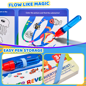 ジョイキャット子供用おもちゃ絵の具落書き紙落書き帳水彩画魔法の心地よい水ぬりえブック幼稚園児向け - Product Image 3