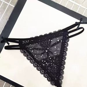 Culottes transparentes en dentelle tricotée florale taille basse pour femmes, fines et sexy, en nylon de haute qualité - Product Image 5