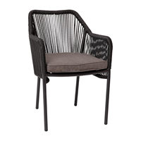 Chaises de jardin modernes robustes et durables pour l'extérieur, avec coussins épais, structure en aluminium, pliables, résistantes aux intempéries, pour la terrasse, le jardin et le porche