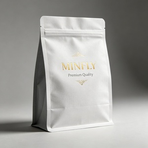 Bolsa de Café de Papel Kraft Ecológica de 200g 500g con Impresión Personalizada, Bolsa de Papel con Forro PLA Biodegradable para Granos de Café con Cierre - Product Image 6