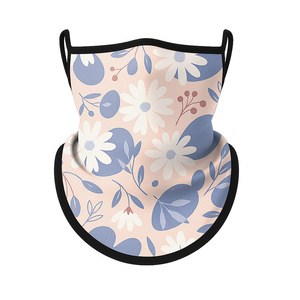 Children's Sun Protection <b>Triangle</b> Scarf 23x39cm Floral Print UV Protection For Outdoor Activities - Product Image 3