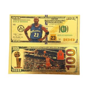 Billete de Dólar Estadounidense de Baloncesto Jordan de 2026, 6 Tipos, Chapado en Oro de 24k para Colección - Product Image 5