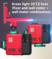 Niveau laser vert haute précision Shijing 7959F, 12 lignes, instrument de mesure électronique 3D pour murs, nivellement laser vert