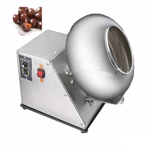 Phản hồi tuyệt vời 2-3 kg/giờ sô cô la đường kẹo Máy hạt đậu phộng lớp phủ đánh bóng thiết bị nhà sản xuất - Product Image 5