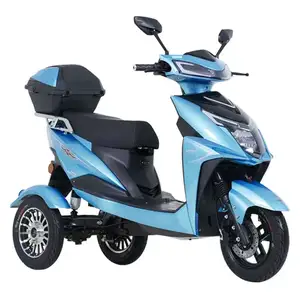 Teslimat kutuları ile mal taşıyan üç tekerlekli motosiklet elektrikli Scooter
