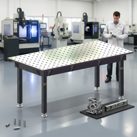 Système de table de soudage 2D durable, plateforme de soudage revêtue anti-rouille pour l'assemblage de conduits CVC et de profilés en aluminium
