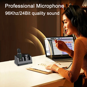 Micro không dây đeo cài áo điện thoại di động độ nhạy cao, có chức năng khử tiếng ồn, dùng cho podcast - Product Image 5