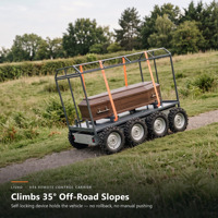 Châssis tout-terrain télécommandé 8x8 pour transport de cercueil funéraire avec limiteur flexible autobloquant
