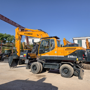 Excavadora de ruedas usada reacondicionada HYUNDAI 210W-9 con enganche rápido para movimiento de tierras, HYUNDAI 210W-9 210W-7 en la fábrica SHIWEN - Product Image 1