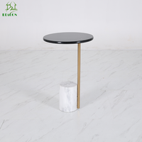 Style design, mobilier de maison haut de gamme, salon, petite table basse, tables d'appoint en acier inoxydable et marbre pour la maison