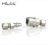 Connecteurs rapides en acier inoxydable 304 316, type Swagelok, raccords rapides