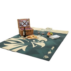 Portable <b>Foldable</b> Three Layer Woven Printed Camping <b>Mattress</b> Waterproof Washable Picnic Blanket for Outdoor Travel - Product Image 6