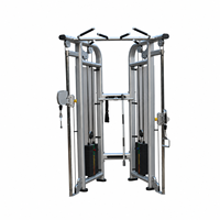 Appareil de musculation multifonctionnel à double poulie réglable pour salle de sport commerciale avec structure en acier robuste et entraînement multi-stations