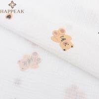 HAPPEAK 100 coton mousseline froissé Double gaze tissu léger gaze tissus matériel pour bébé vêtements artisanat
