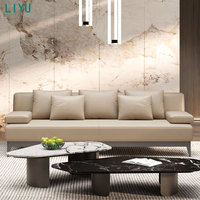 Liyu Günstige Modische Holzsofas Luxuriöse Moderne Stoff-Wohnzimmergarnitur Möbel für Büros