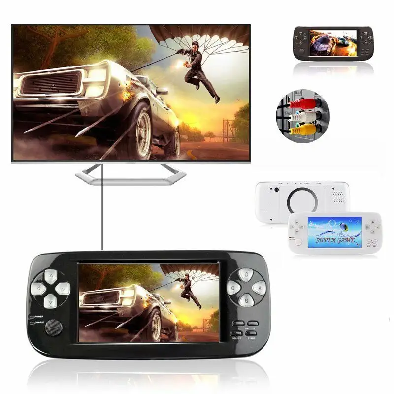 4.3 "16GB Handheld MP5 Video Game Console Portable 3000 Games Built-64でBit Player Gift
