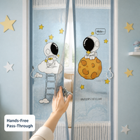 Moustiquaire magnétique moderne robuste résistante aux animaux domestiques, en maille losangée, auto-scellante, lavable, anti-insectes