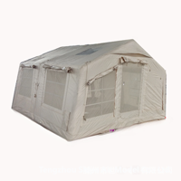 Tente gonflable double couche grand format 17,8 pieds OEM/ODM, ouverture automatique rapide, en tissu Oxford de coton, étanche 4 saisons, extensible